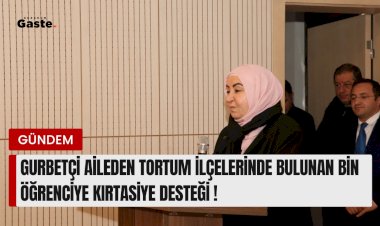 GURBETÇİ İŞ İNSANLARINDAN TORTUM İLÇELERİNE KIRTASİYE DESTEĞİ !