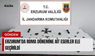 Erzurum’da Roma dönemine ait eserler ele geçirildi
